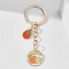 Elegant Charm Keychains Lovely Cherry Heart Plant Fruit Keyring for Trendy Women and Girls Friendship Gifts Daily Use