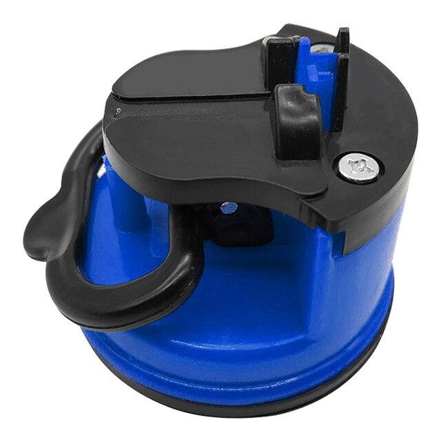 

Кухонная Мини-присоска Точильный камень Кухня Железная Точилка для ножей Нож Ножницы Лезвие Заточной камень синий