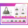Handbag Women PU Multi Pocket Adjustable Strap Office Daily