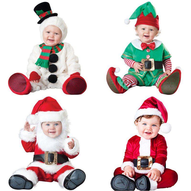 Costum Cosplay Copii Claus Santa Elf Om de Zăpadă Băieți Fete Copil Mic Petrecere Crăciun