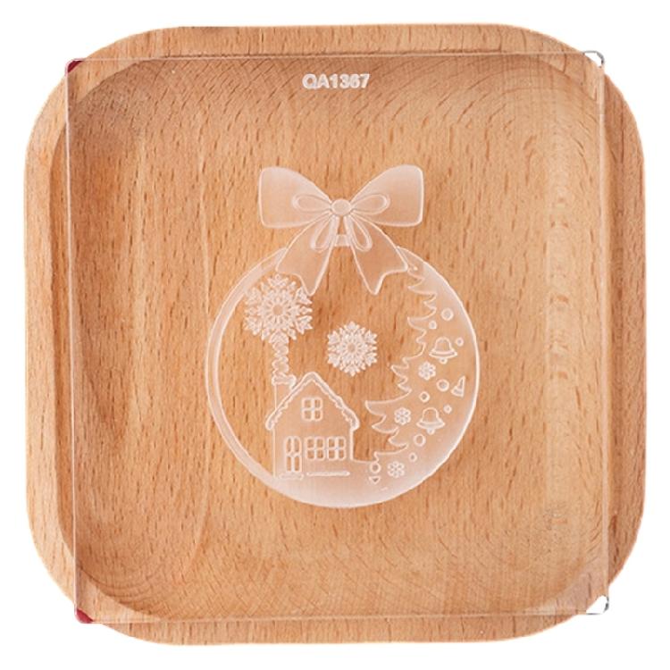 Christmas Party Acrylic Fondant Cookie Cutter Heat Resistant Biscuit Mold Multifunctional Dessert Baking Mould