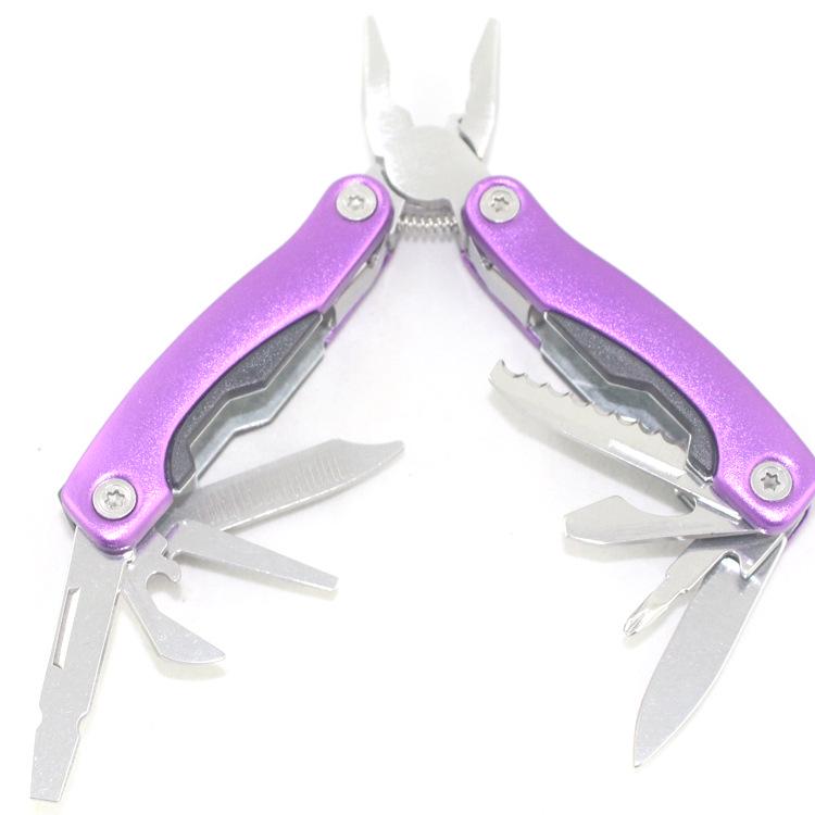 Pinces Pliantes Multifonctionnelles en Acier Inoxydable - Cadeau Compact avec Manche en Aluminium pour le Camping et l'Autodéfense