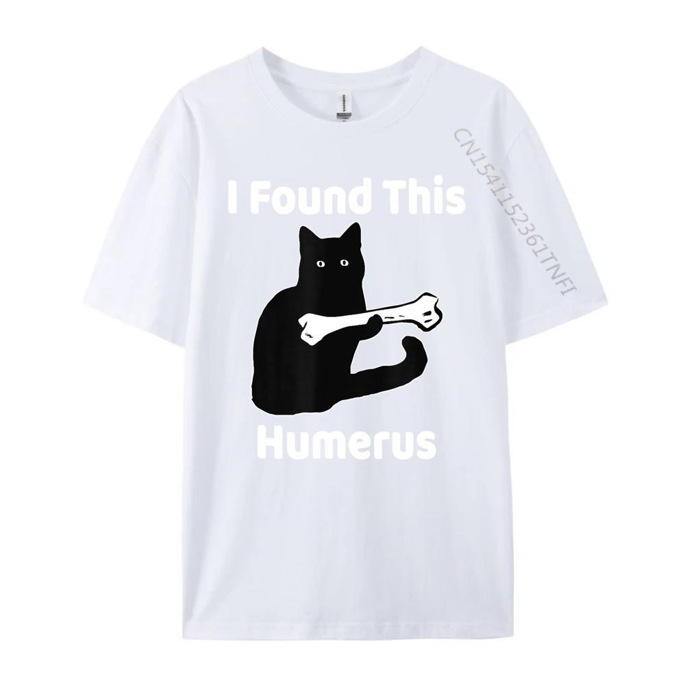 I Found This Humerus White Graphic Tee Funny Shirt England Style