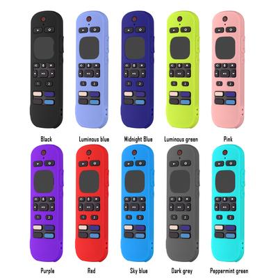 Housse de protection de remplacement en silicone souple pour télécommande intelligente de téléviseur pour Roku Voice Remote Pro/RC-MC1 pour téléviseur Roku Ultra 2025