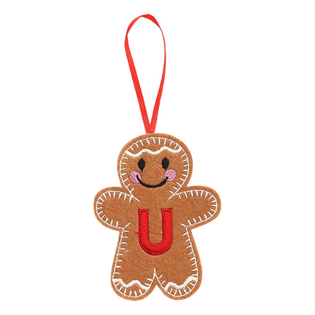Christmas Gingerbreads Man Decorative Pendant Christmas Tree Pendant Christmas Letter Biscuits Man