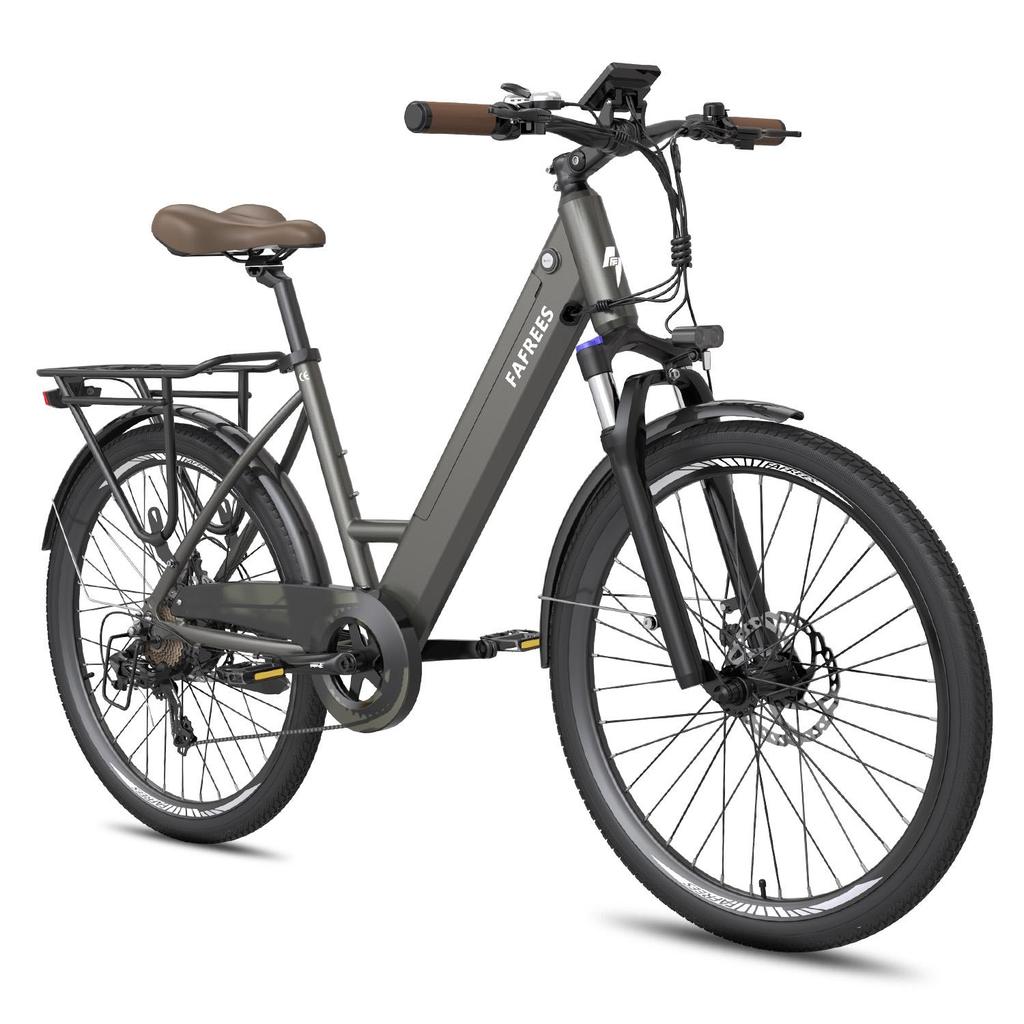 FAFREES F26 Pro City Commuting Electric Bicycle With TowSeat 36V15Ah Battery 250W Motor 26 Inch City Tires 120KG Load E-Bike For Adult