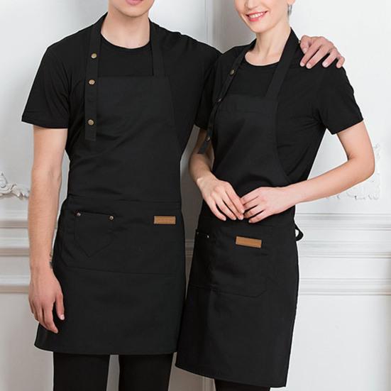 Cooking Apron Waist Tie Adjustable Women Men Chef Workwear Baking Apron Daily Use
