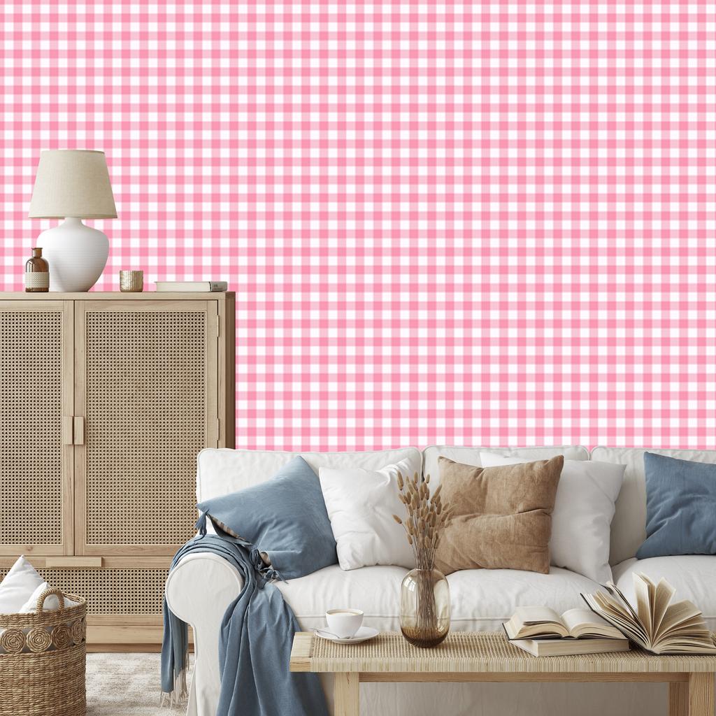 Powder Pink Wallpaper Fabric Pattern, Fine Detail 50x1000