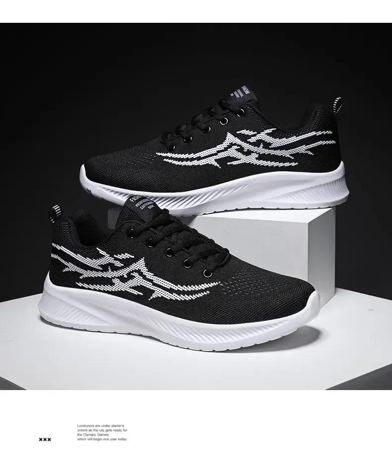 Buty Męskie Lekkie Siateczkowe Turystyczne Modne Codzienne Płaskie Outdoorowe Sportowe Biegowe Oddychające Do Chodzenia Gimnastyczne Damskie