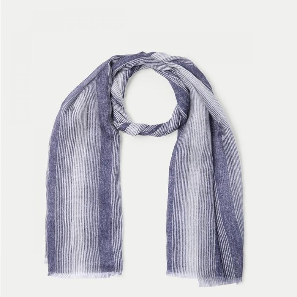 Series Medium Length Stripe Pattern Muffler  Ssajx26221nyd DARK NAVY/XXX