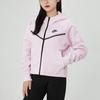Nike Logo Print Sports Hooded Jacket Women Outerwear Pink CW4299-695