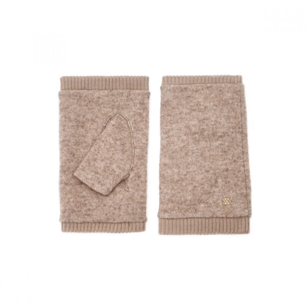 DakS Women S Handwarmer Beige Dd Logo Wool Blend Dcgv6f851i2