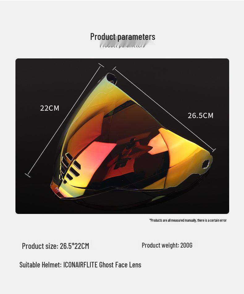 IC06 Ghost Face Visor for AIRFLITE Motorcycle Helmet
