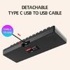 Wired Gaming Keyboard Water Resistant Gaming Keyboard RGB Lighting Keypad