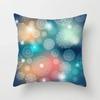 Merry Christmas Santa Elk Print Pattern Cushion Cover Home Living Room Sofa Decoration Square Polyester Pillow