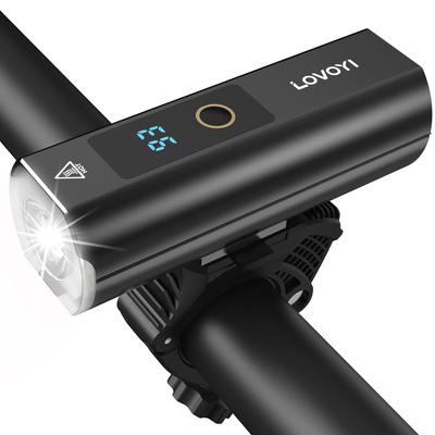 LOVOYI Bicycle USB Large Capacity Headlight with LED Road 1200 Lumens Cross Bike Made of Aluminum Can Be Used As a Earthquake Japanese Instruction