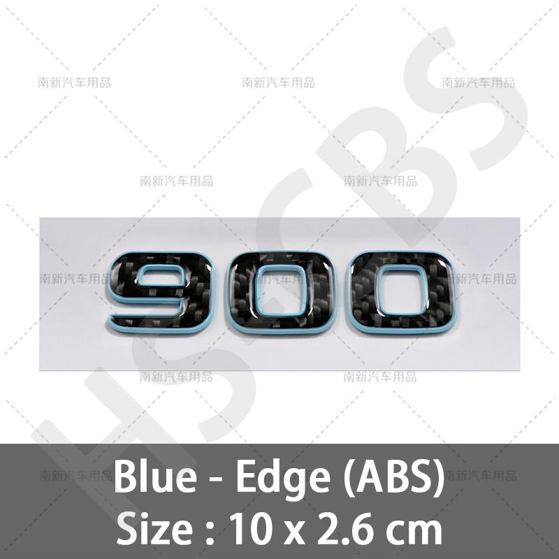 Carbon Fiber Car Stickers 700 800 900 Car Rear Trunk Emblem Badge Car Styling For Brabus Tailgate Decal Sticker Accessories