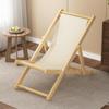 Tumbona de Playa Plegable y Mecedora para Exteriores de Madera Maciza con Lona Oxford
