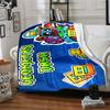 1pc Geometry Dash Adventure flannel Blanket for Super Soft Cute Comfort Blanket for Travel Bedding Couch Sofa Blanket Y73027