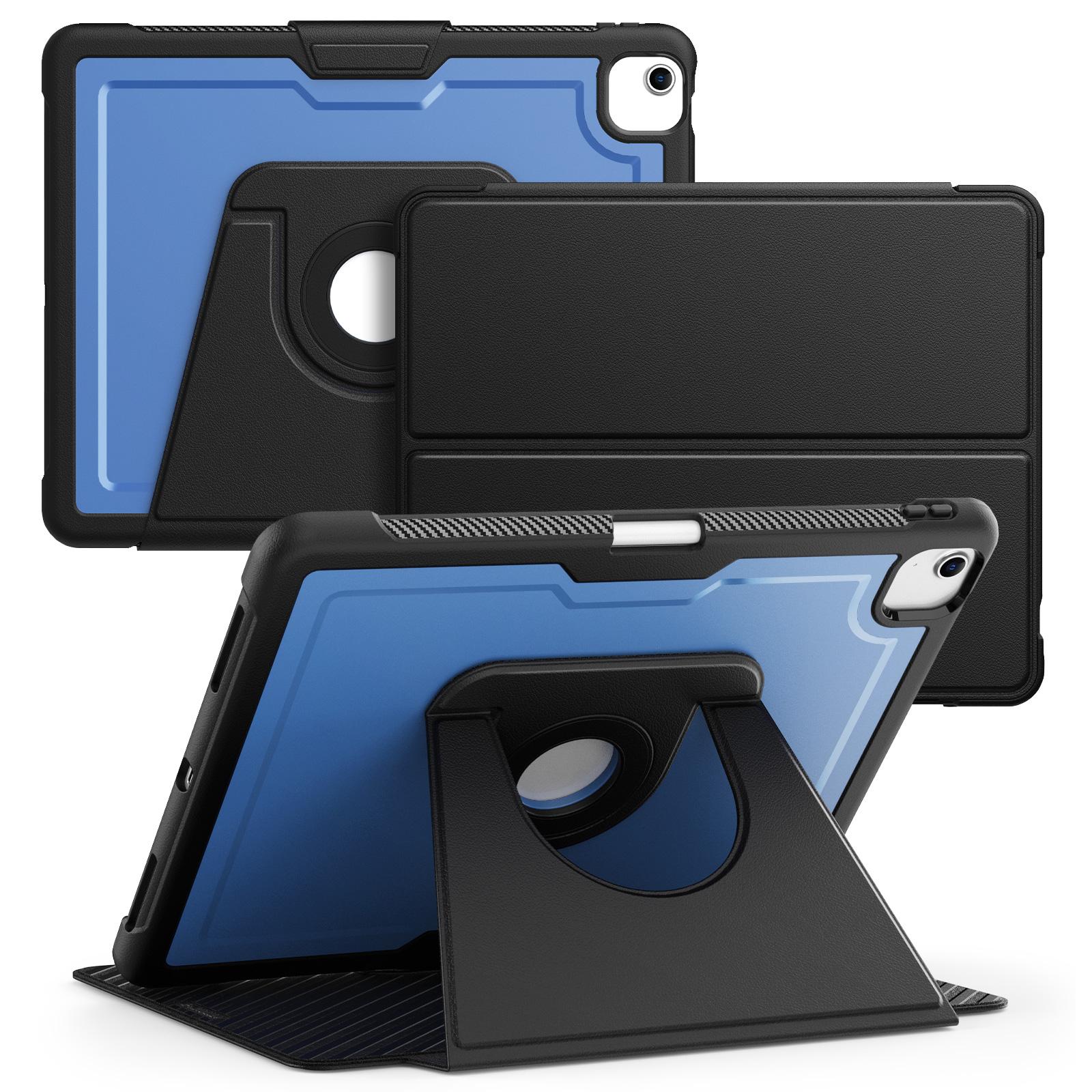 

Tablet Case for iPad Air 13 (2025)/(2024)/Pro 12.9 (2022)/(2021)/(2020)/(2018) Detachable PC + TPU + PU Leather Flip Cover D