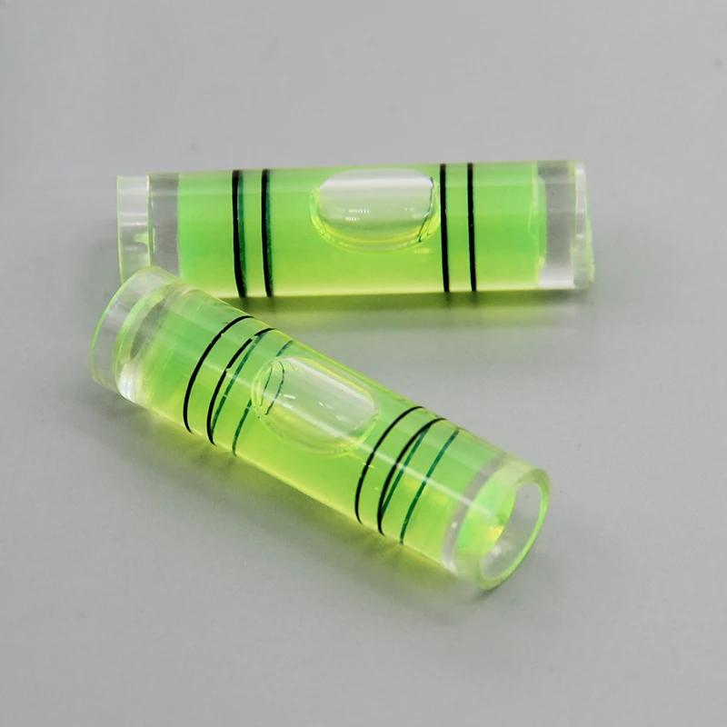 100 Stück 9,5 x 34 mm zylindrische Wasserwaage, Acryl-Wasserwaage für Rahmenfernseher oder an der Wand montierte Fernseher