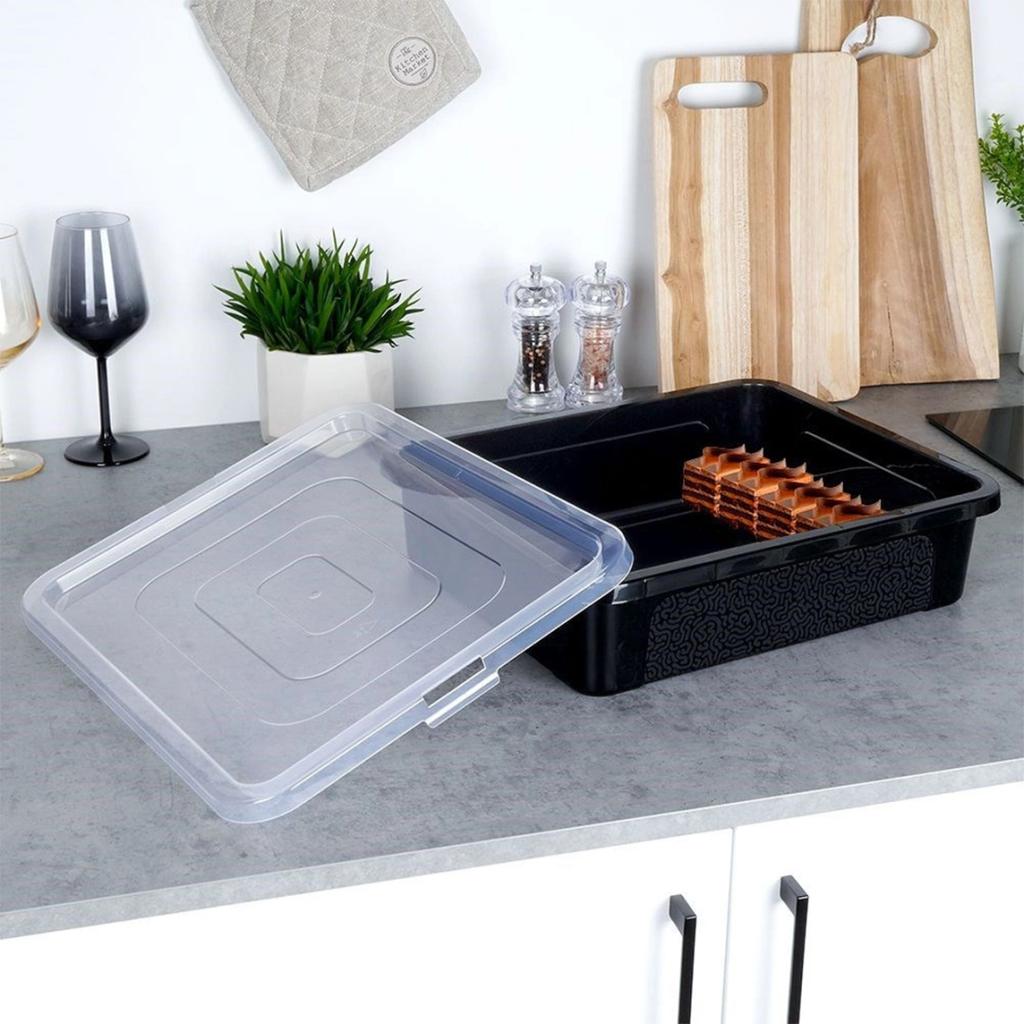 RECTANGULAR CAKE CONTAINER 40x33cm WITH LID 259248