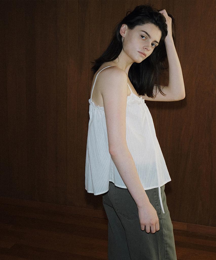 108POUND Levi Frill Bustier_Cream