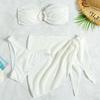 New European And American Swimsuits, Popular European And American Sexy Tube Tops, Three-Piece Beach Bikini