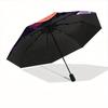 Naruto Anime Automatic Folding Umbrella, Self-Opening/ Closing, Durable Windproof Travel Umbrella for Outdoor Adventures a0826009