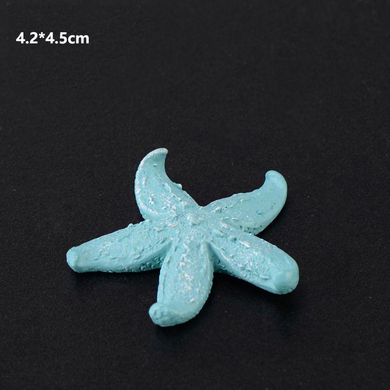 

Коралловое украшение из смолы Красочные миниатюрные ландшафтные украшения для аквариума Аквариум Blue Star(4.2*4.5cm)