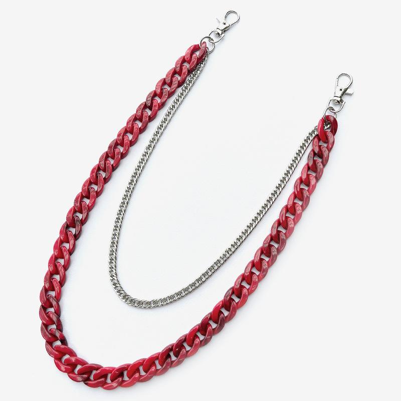 Unisex Hipster Personality Chain Keychain Accessory for Jeans - Fashionable Clothing Detail for E Girls And Boys
