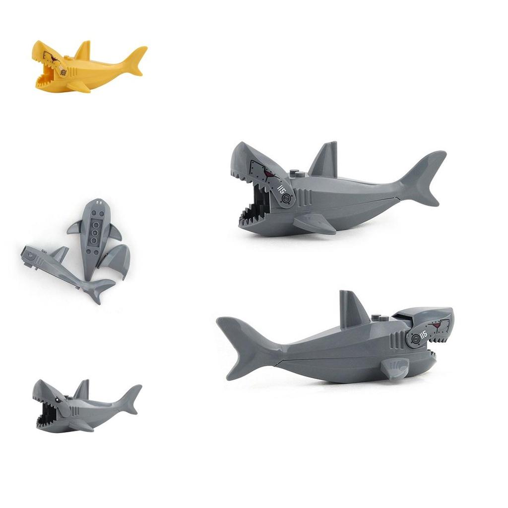 Mini Assembly Building Blocks Model Crocodile Shark Orangutan Decoration Blocks For Children Plastic Material