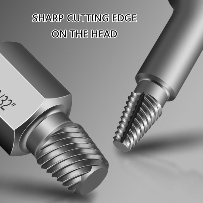 9/26Pcs Damaged Screw Extractors Set Stripped Screw Extractors Set for Broken Bolt Screw Extractors Removers Tool Extens