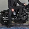 Mens Winter Motorcycle Riding Jeans With Thermal Lining Windproof Crash Protection Biker Pants Street Track Use