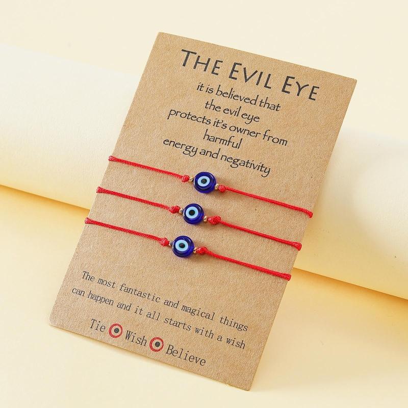 for Evil Eye Bracelets Red String Rope Braided Bracelets Handmand Lucky Bracelets for Women Couple Best
