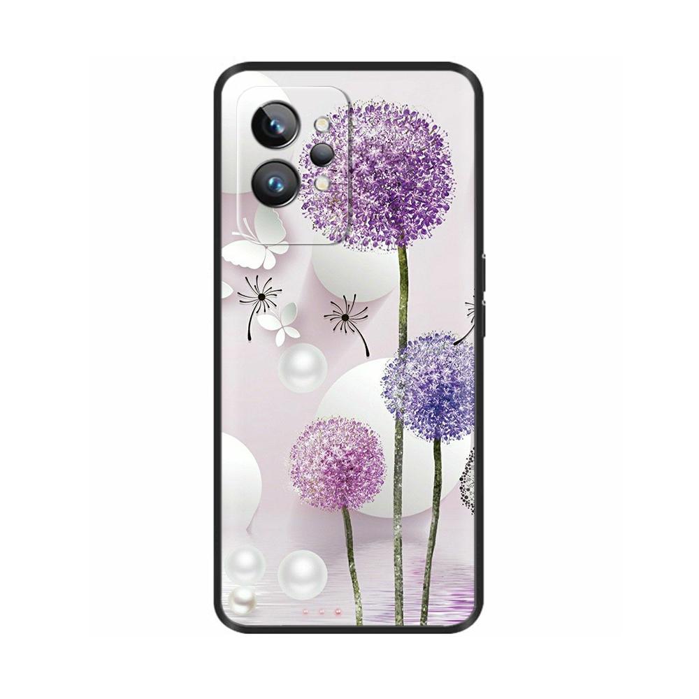 Per Realme GT2 Pro Custodia Fiore Carino Farfalla Cover Posteriore Per Oppo Realme GT 2 Pro Custodie Morbide Fundas Per Realme GT2 Custodia