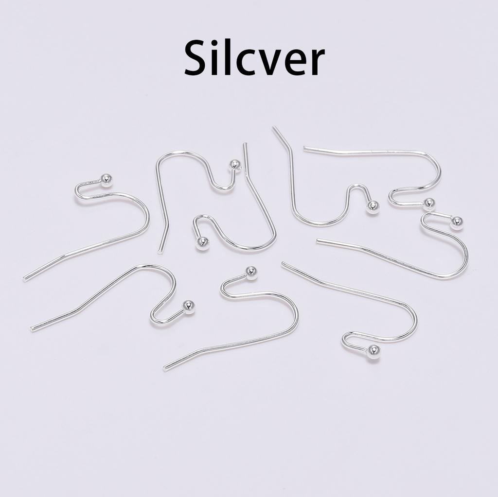 100pcs/lot 21*16mm Earring Hooks Findings Ear Hook Earrings Clasps For Jewelry Making DIY Earwire Supplies