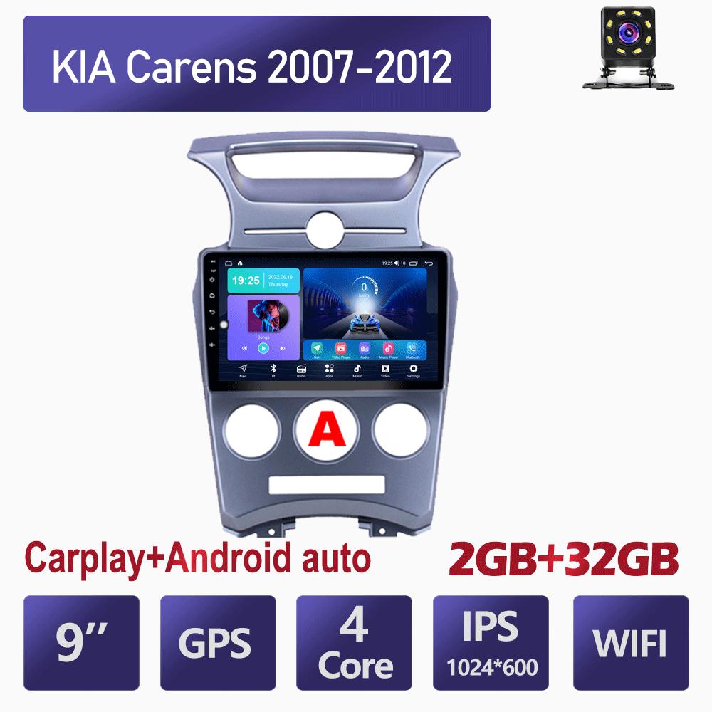 Bezdrátové autorádio Carplay pro KIA Carens 2007-2012 Android multimediální přehrávač videa GPS navigace WIFI 4+64GB