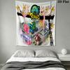 Rabbids Invasion Chaos Wall Hanging Printed Fabric Blanket Decorative Tapestries for Bedroom Living Room Home Decor