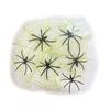 Luminous Spider Webs Halloween Decoration Super Stretch Cobwebs Decoration with Fake Spiders for Parties Haunted Houses