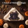 Seasonal Party Gift Halloween Wooden Napkin Holder, Ghost Black Cat Decorative Tabletop Tissue Stand Dispenser, Paper Towel Holder for Holiday Dining