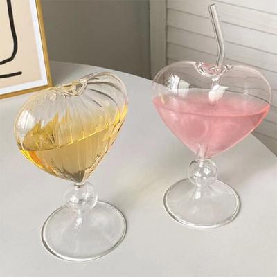 Heart Love Shaped Glass Mug Couple Cups Bird And Various Cocktail Glass Cup Tea Beer Mugs Milk Coffee Cup Gift Drinkware