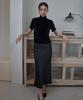 38 Come On Common Satin Flared Skirts (Black)