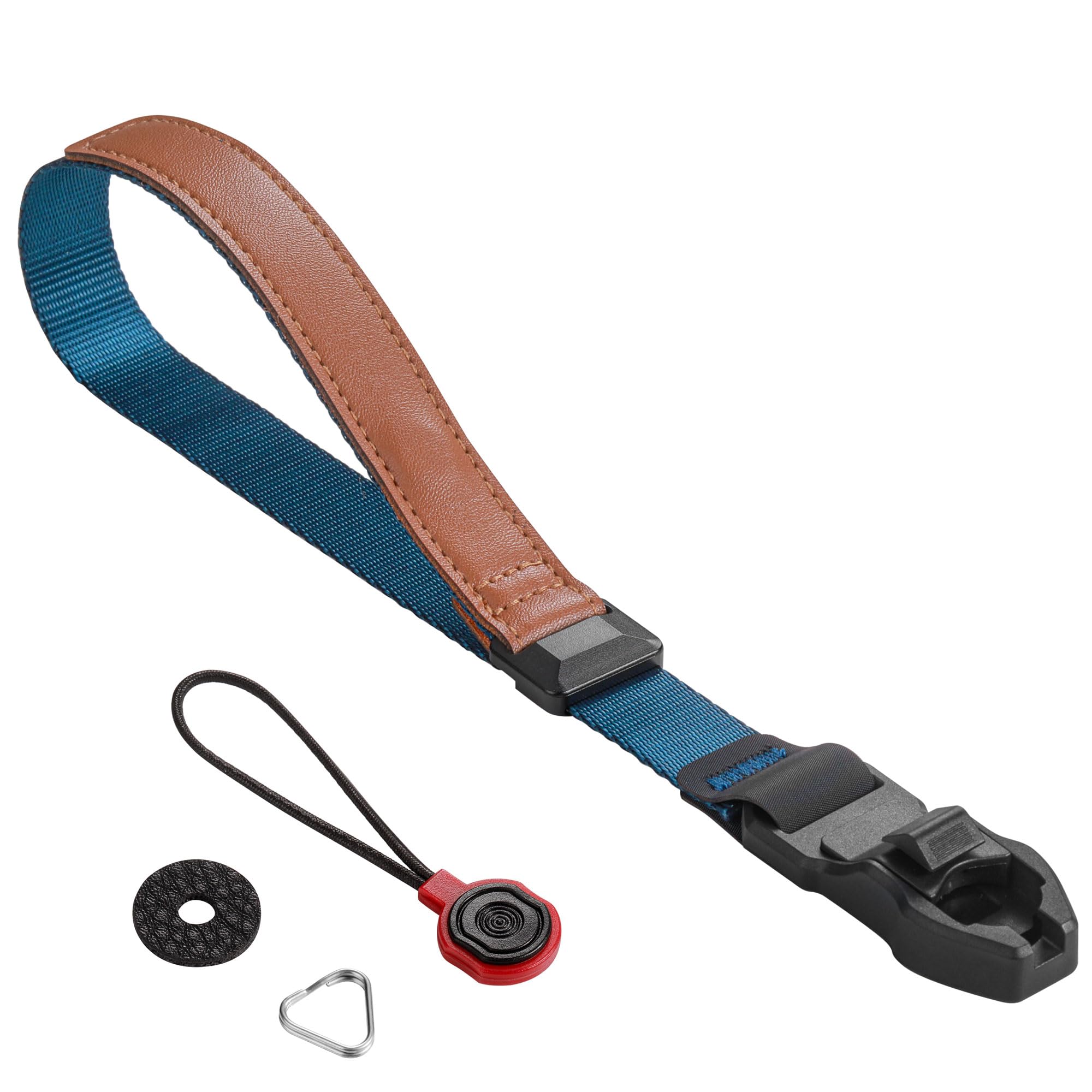 

Camera Hand Strap Camera Strap Wrist Magnetic Buckle Anchor Design Anchor Links for Replaceable [Cobby] SLR/Mirrorless (Blue) синій