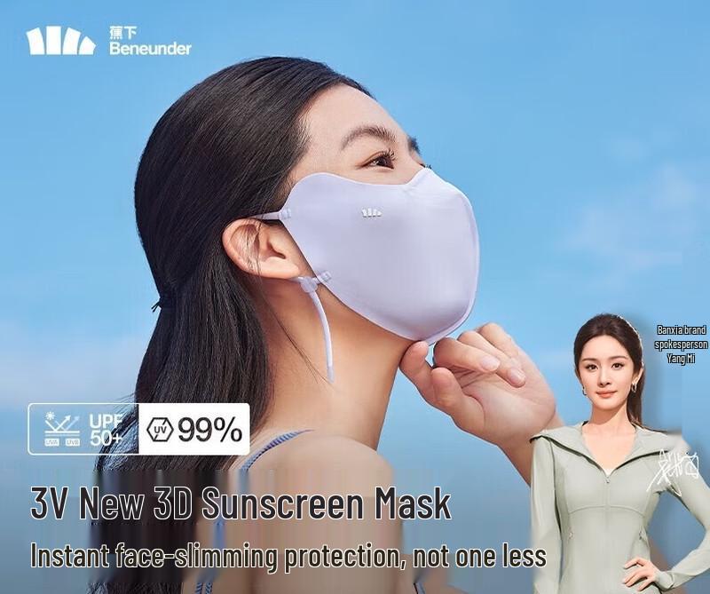 Beneunder 3D Ice Silk Cooling UV Protection Mask