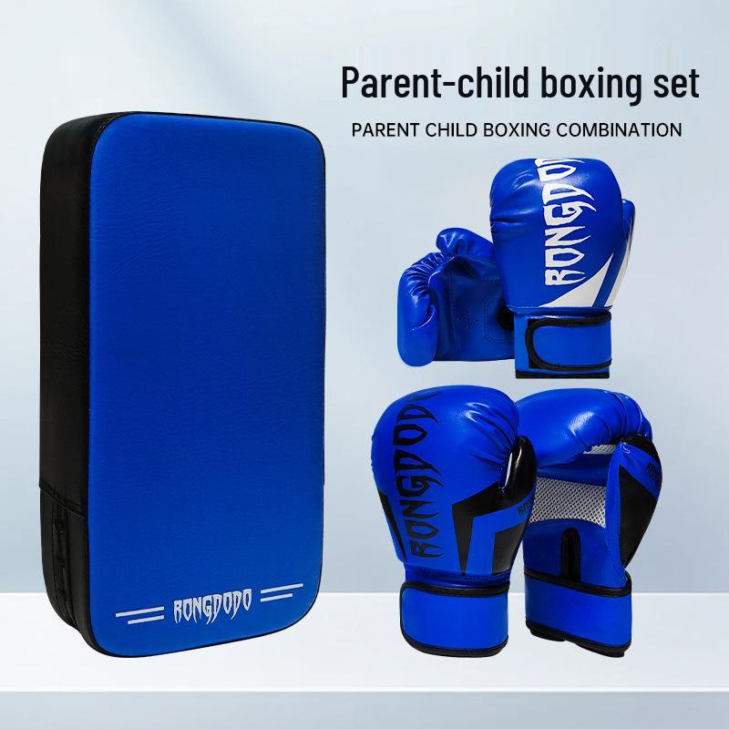 Parent-Child Boxing & Kick Pads Set: Sanda Training Equipment for Sparring and Punching.