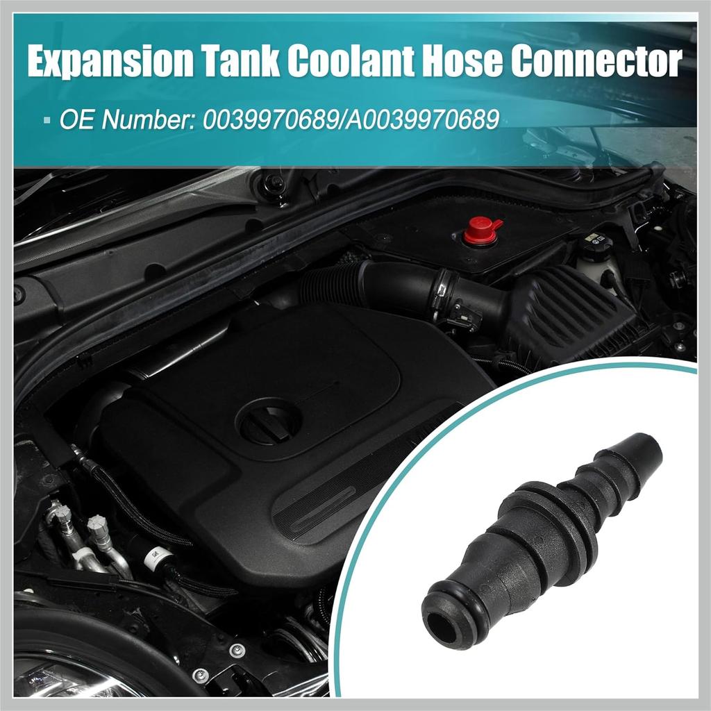 Expansion Tank Coolant Hose Connector for Mercedes-Benz C230 2002-2005 for Mercedes-Benz S600 2007-2013 No.0039970689/A0039970689 Replacement Car