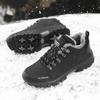 39-47 Large Anti Slip and Wear Resistant Plush Outdoor Sports Warm Snow Boots Mid Top Cotton Shoes Mountaineering Shoes Men's Shoes