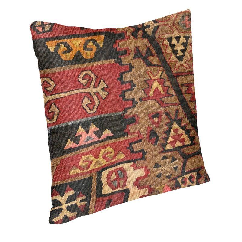 Vintage Turkish Kilim Persian Carpet Cushion Cover 45x45cm Home Decor Printing Navaho Weave Tribal Ethnic Art Throw Pillow Case