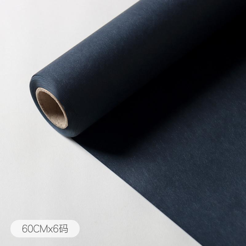 60cmx6yards/1rotolo Carta da Imballaggio Monocolore ad Alta Texture Pellicola Opaca Carta da Regalo per Bouquet di Fiori Bobina Carta da Imballaggio Fai da Te